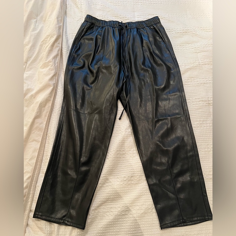 zara leather pants